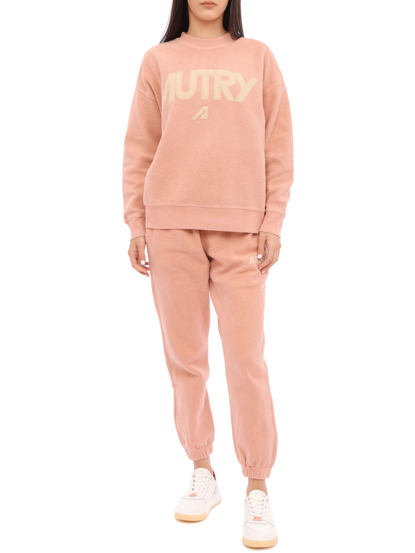 Свитшот Autry A23ISWMW448N светло-розовый женский с логотипом — купить в интернет-магазине Verdistore