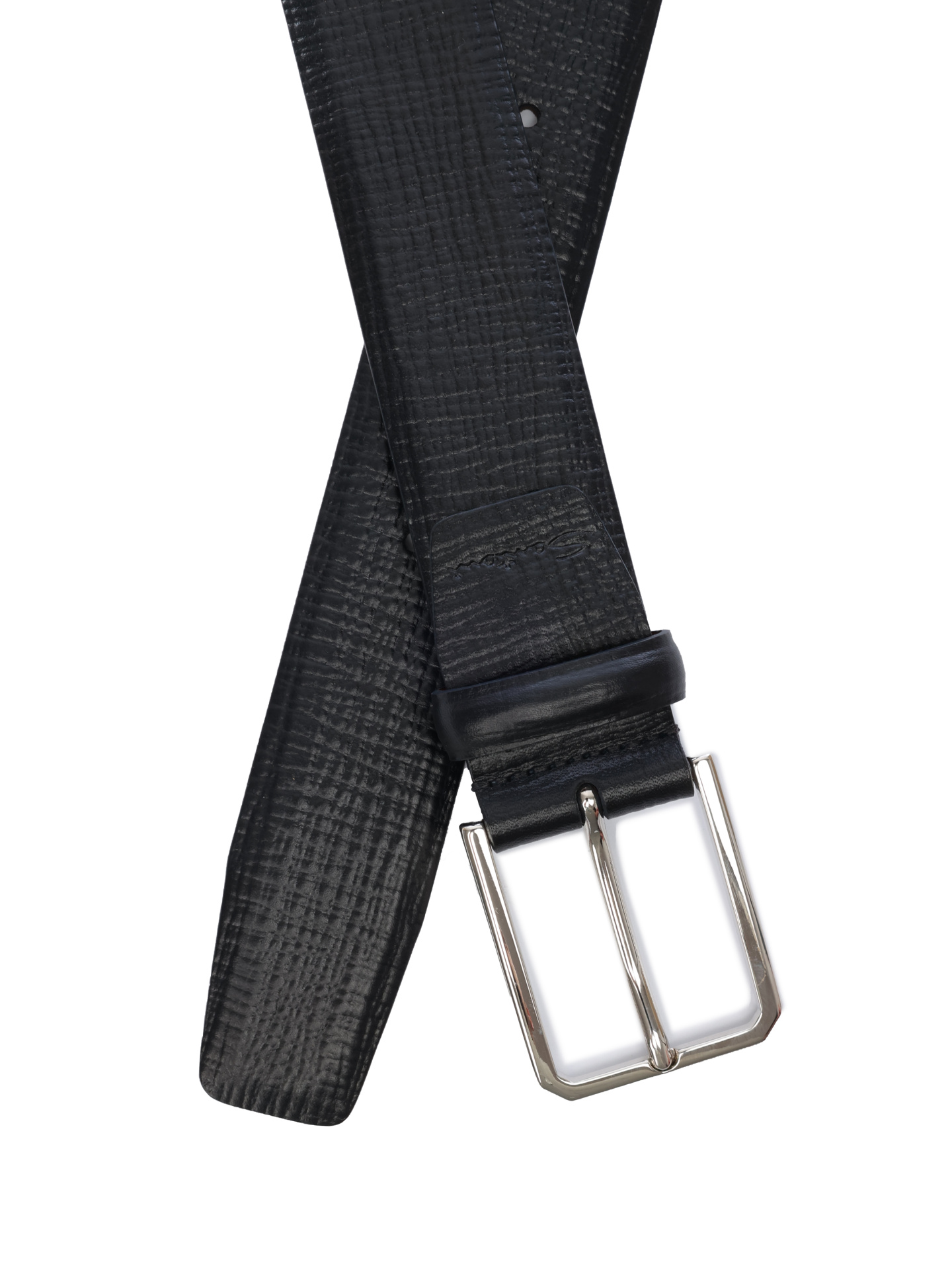 Ремень темно-синий с металлической пряжкой — купить в интернет-магазине Verdistore