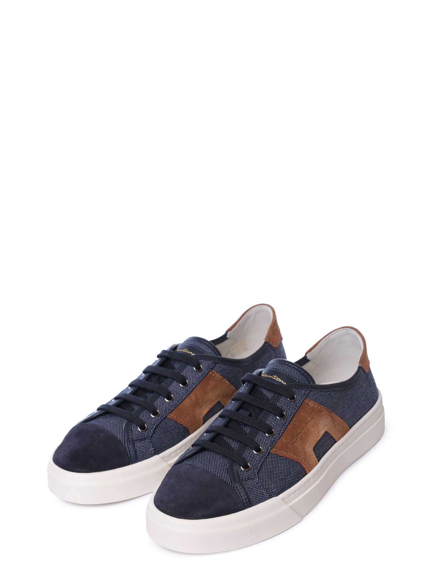 Кеды Santoni MBGG22075PNNGNUEU60 комбинированные мужские — купить в интернет-магазине Verdistore