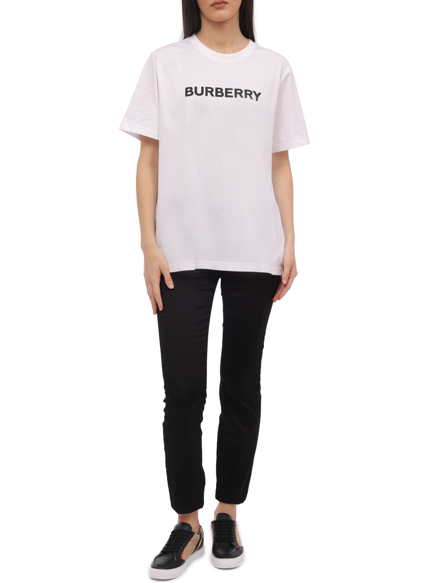 Футболка Burberry 8056724 A1464 хлопковая женская — купить в интернет-магазине Verdistore