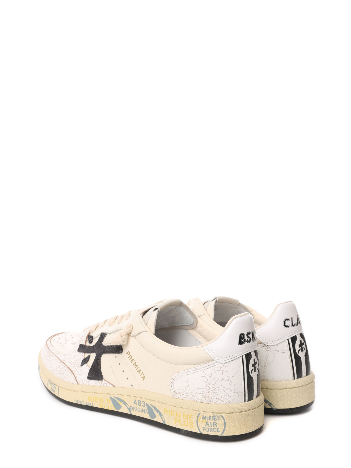 Кеды белые комбинированные с принтом на подошве — купить в интернет-магазине Verdistore