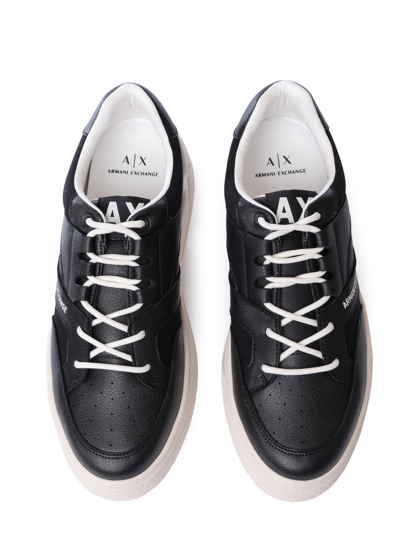 Кроссовки Armani Exchange XUX260 XV954 00002 черные мужские из кожи — купить в интернет-магазине Verdistore