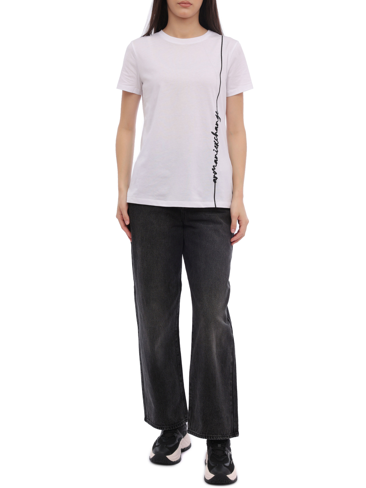 Джинсы Armani Exchange 6RYJ38 Y11AZ 0204 черные женские — купить в интернет-магазине Verdistore