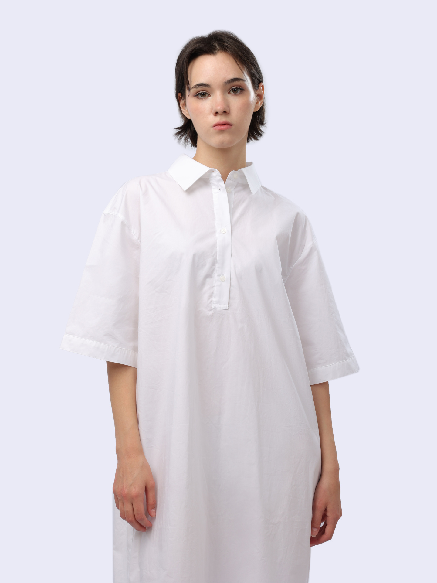 Платье-рубашка Armani Exchange 3DYA29 YN4RZ 1000 белое женское из хлопка — купить в интернет-магазине Verdistore