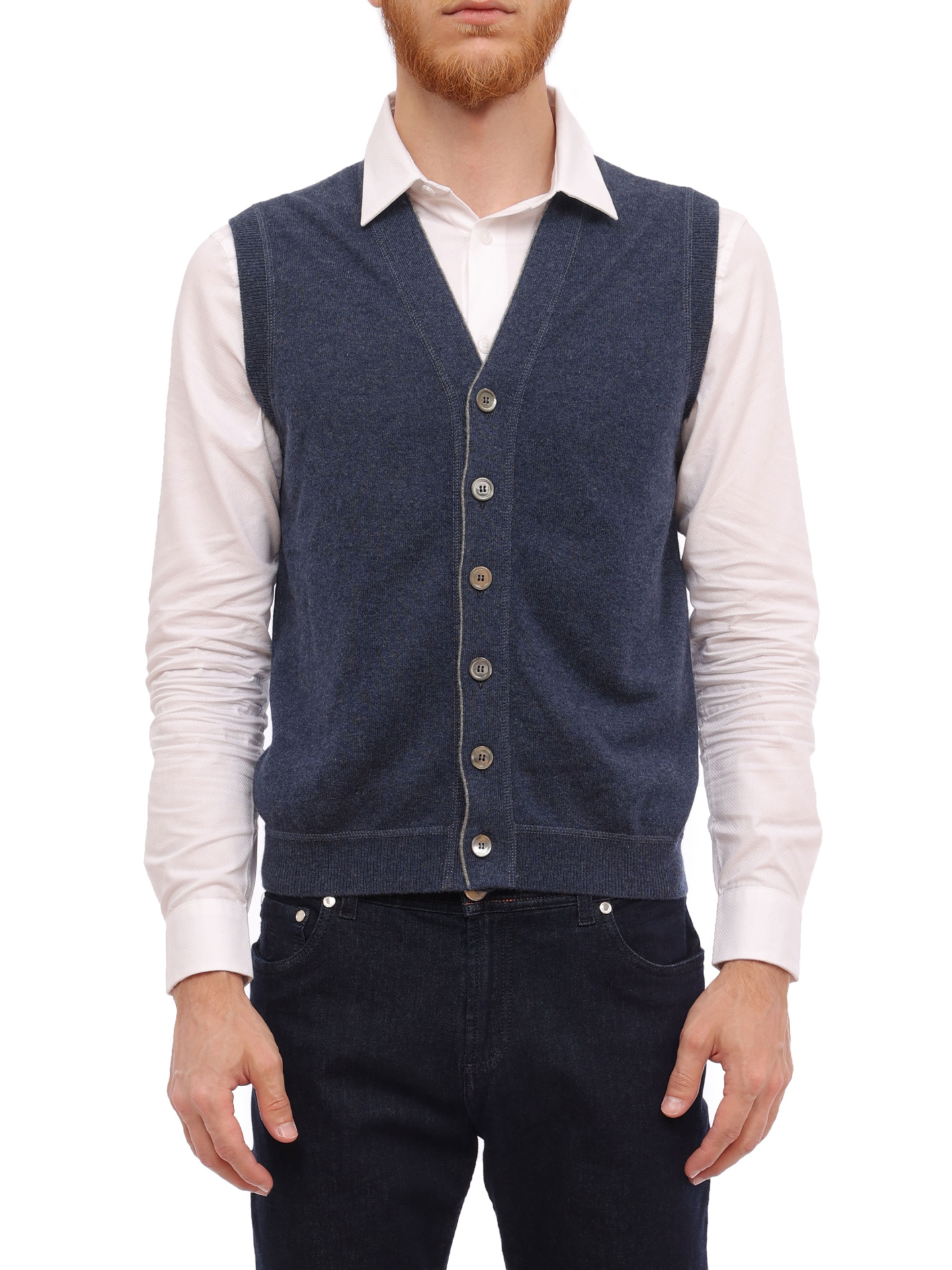 Жилет Brunello Cucinelli M2229207 трикотажный мужской — купить в интернет-магазине Verdistore