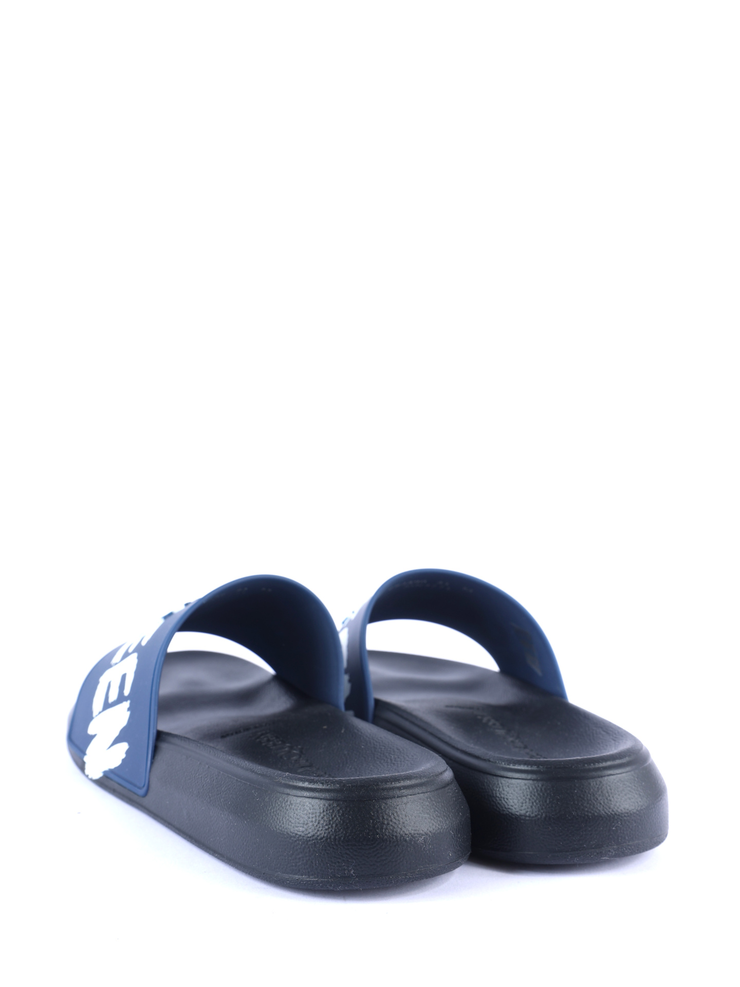 Шлепанцы Alexander McQueen 682490 W4QS3 4478 резиновые мужские темно-синие — купить в интернет-магазине Verdistore