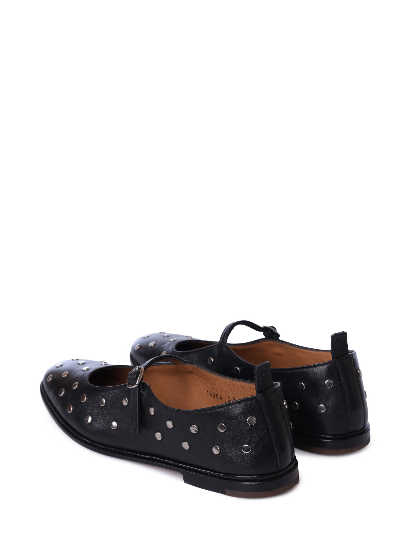 Балетки Antonio Maurizi 16054 B SANDRA / NERO черные женские с заклепками — купить в интернет-магазине Verdistore