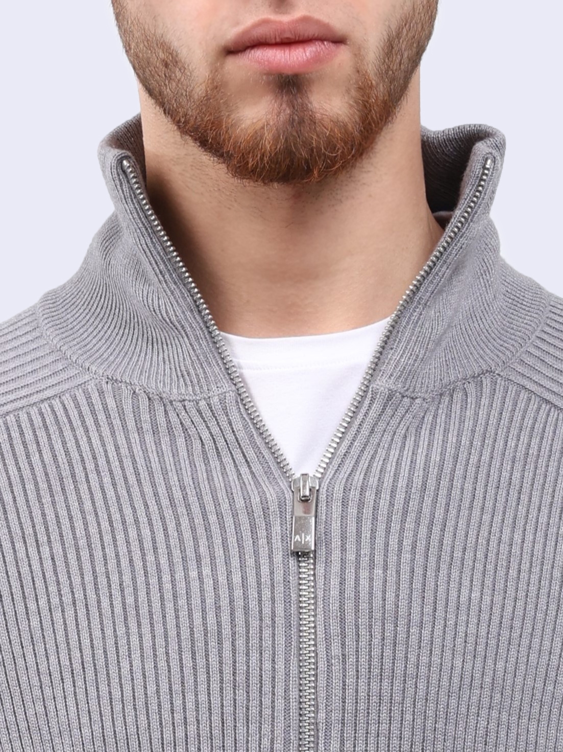 Кардиган Armani Exchange 6DZE6G ZM5BZ 19AA серый мужской — купить в интернет-магазине Verdistore