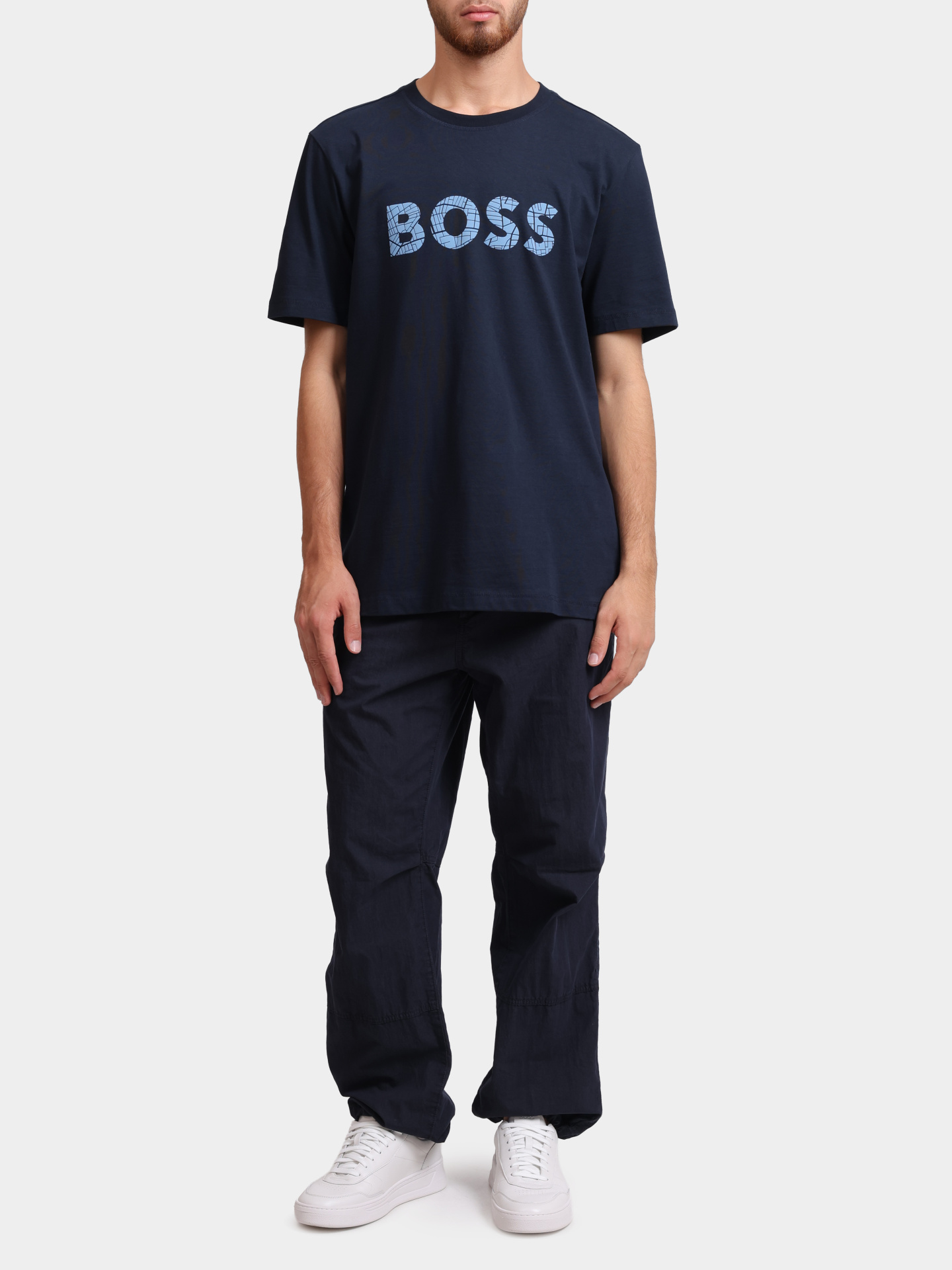 Брюки Boss 50529342 404 темно-синие мужские — купить в интернет-магазине Verdistore
