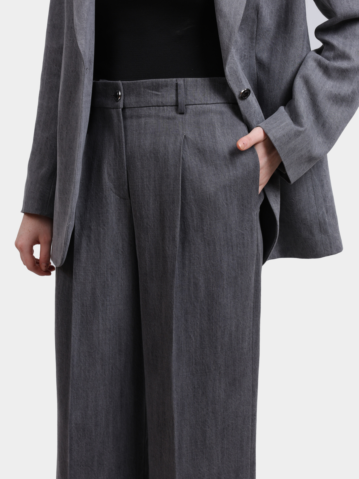 Брюки Liu-Jo UF5144 D0266 87457 серые женские — купить в интернет-магазине Verdistore