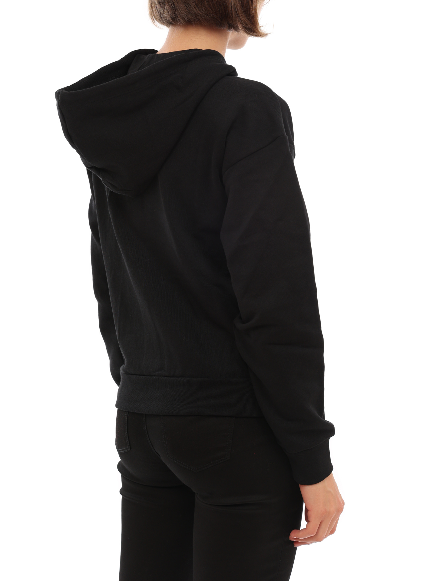 Мастерка Armani Exchange 3LYM17 YJ5VZ 1200 черная женская с капюшоном — купить в интернет-магазине Verdistore