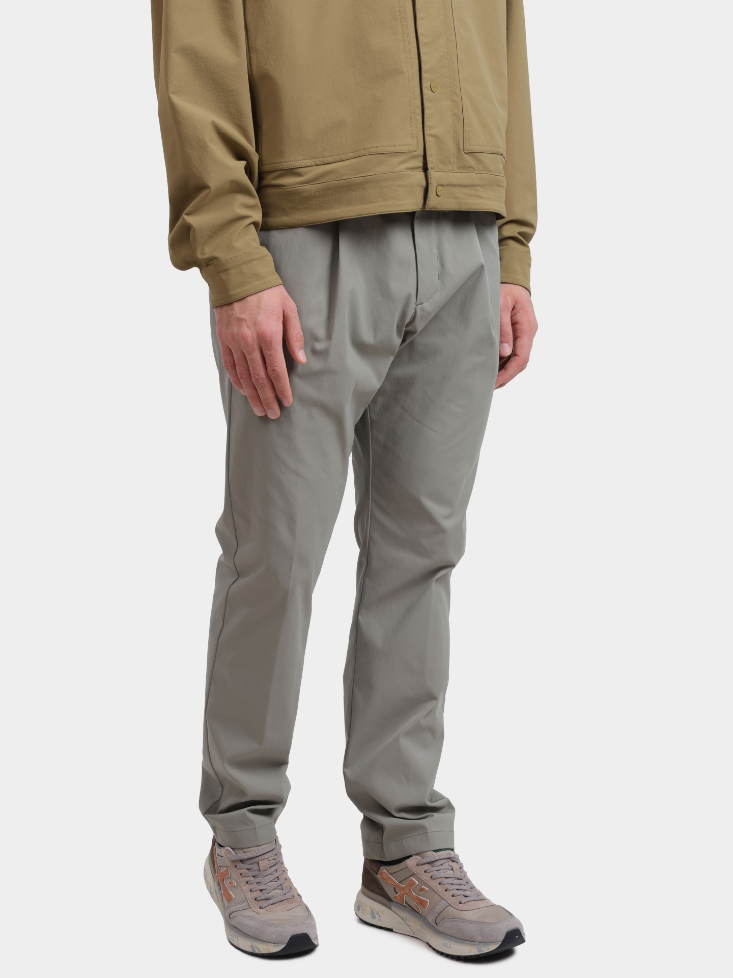 Брюки Herno PT000091U 12531 7290 светло-зеленые мужские — купить в интернет-магазине Verdistore