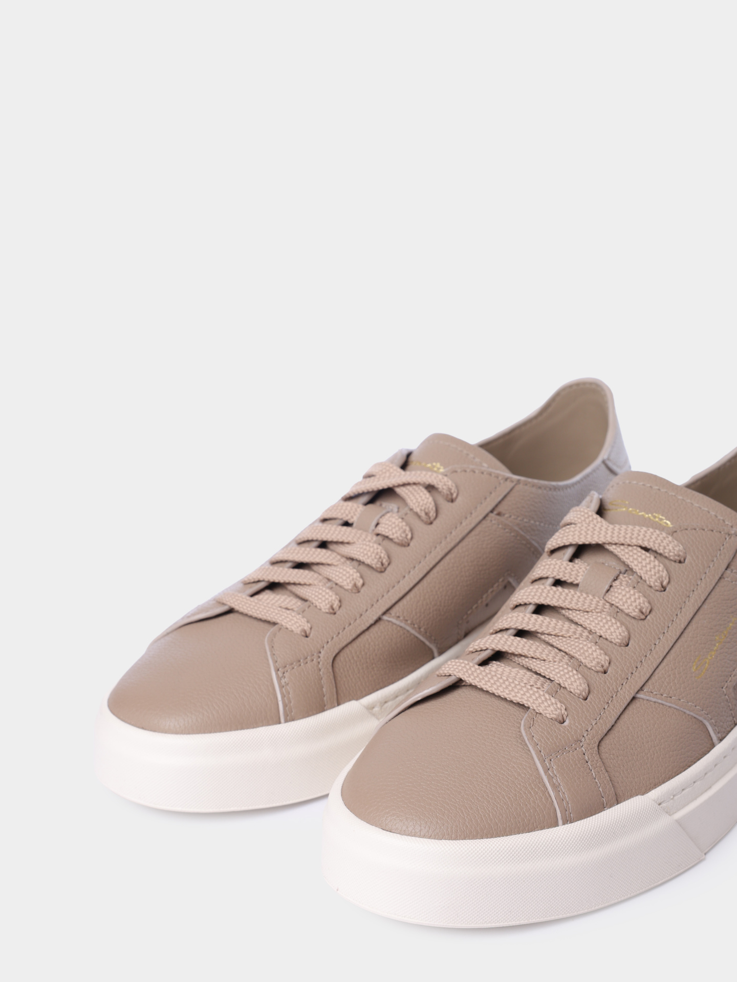 Кеды Santoni MBGG21967PNNTSIWE68 кожаные мужские — купить в интернет-магазине Verdistore