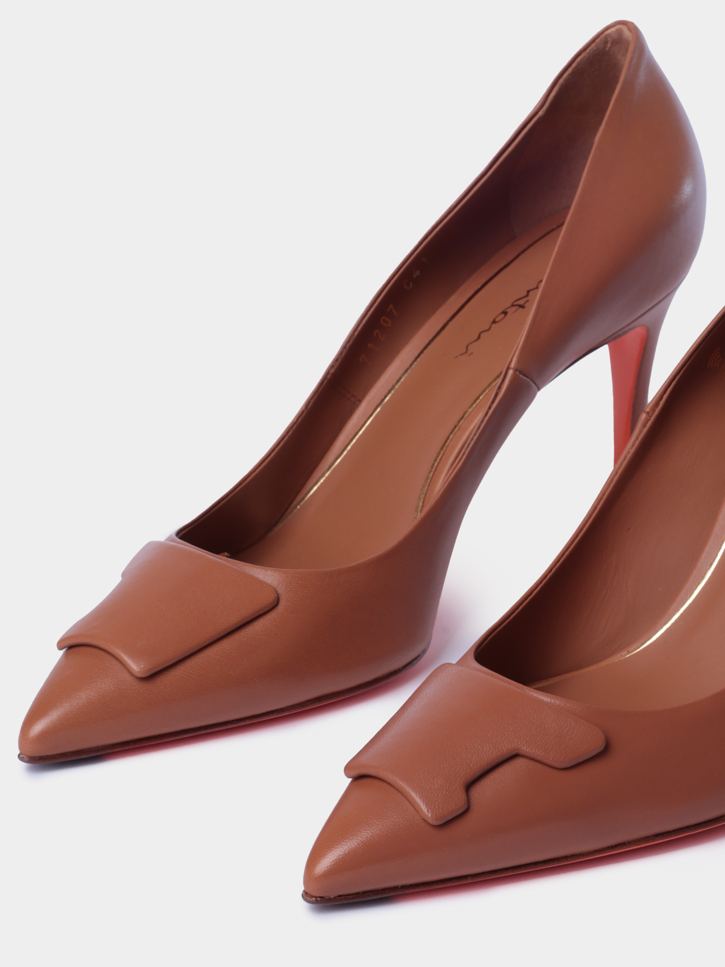 Туфли Santoni WDIG71207HI2TSZAC41 кожаные женские — купить в интернет-магазине Verdistore