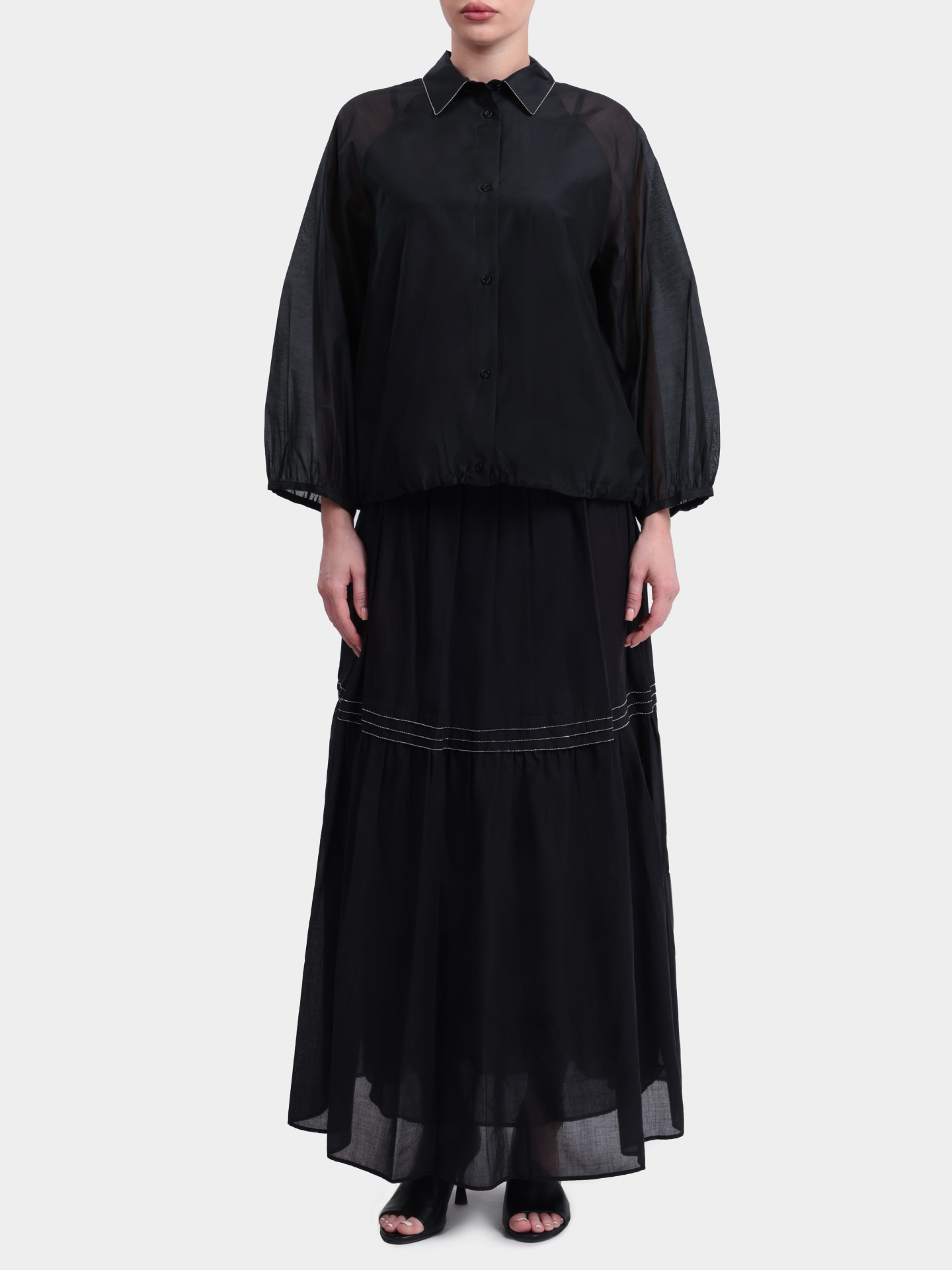 Блуза Peserico S06457 8372 705 черная женская — купить в интернет-магазине Verdistore