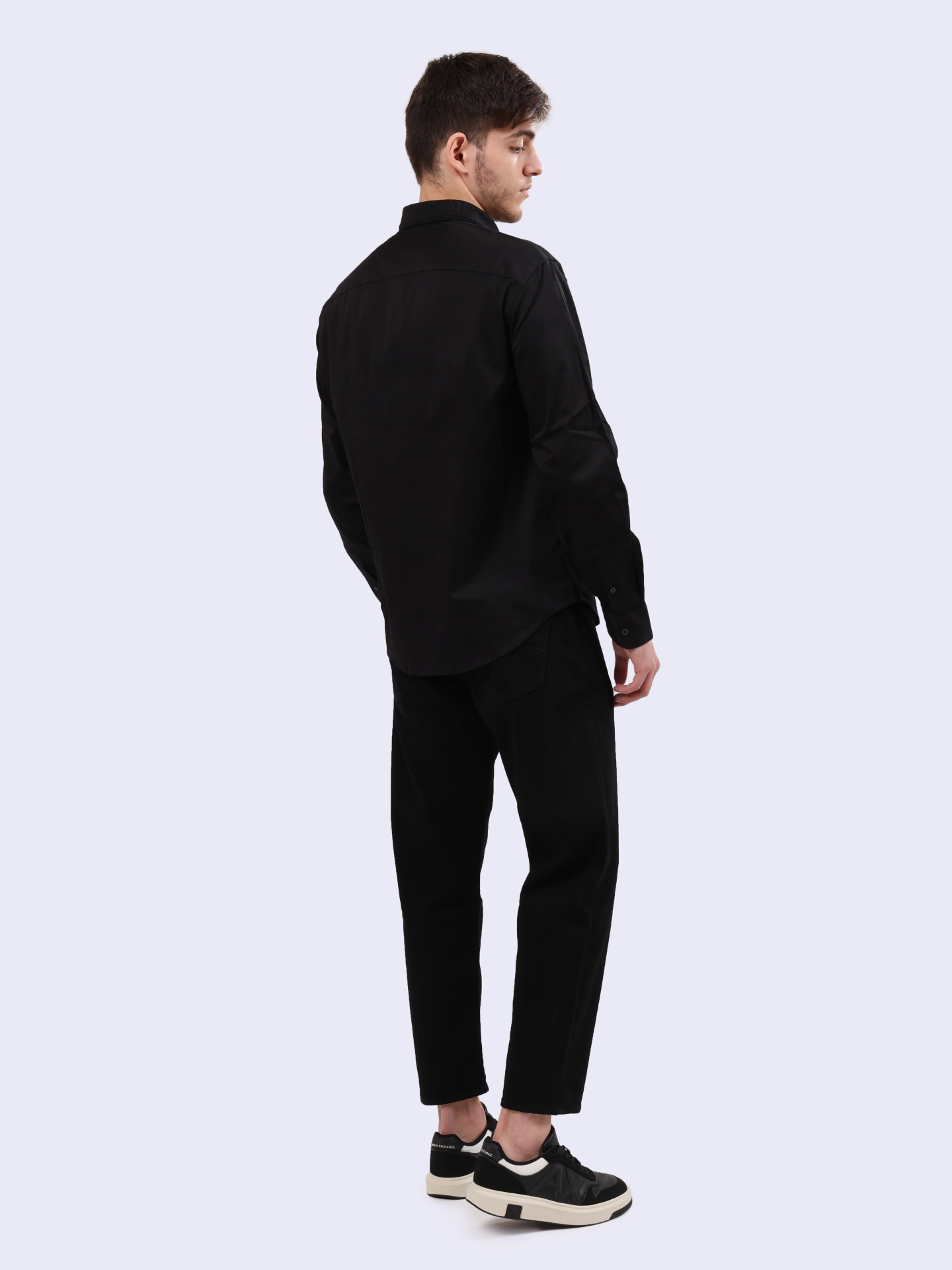 Рубашка Armani Exchange 6DZCL6 ZN10Z 1200 черная мужская — купить в интернет-магазине Verdistore