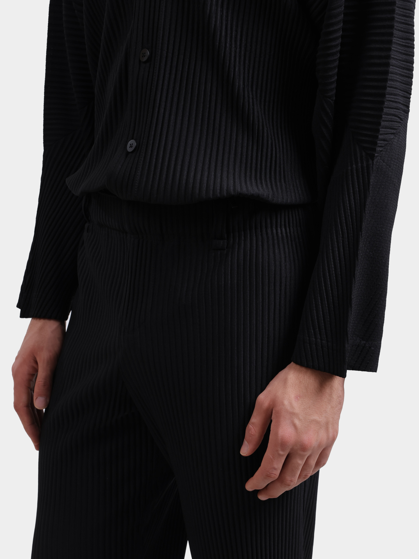 Брюки Sphynx pleats 2647-1 черные мужские с плиссированной текстурой — купить в интернет-магазине Verdistore