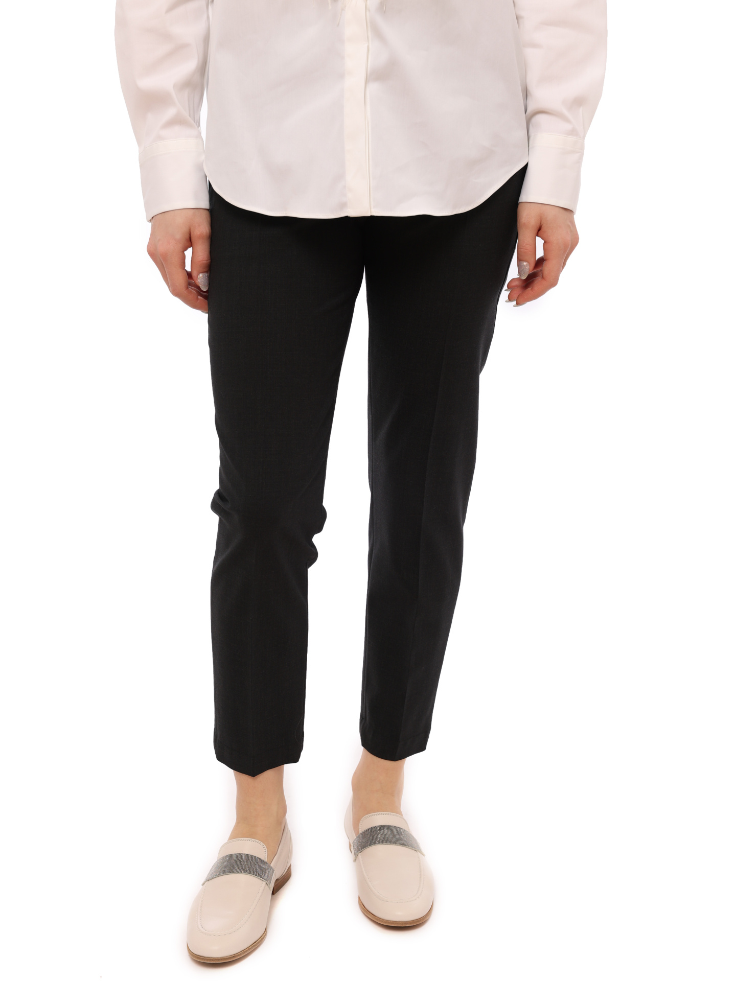 Брюки Brunello Cucinelli M0W07P6226 C2803 темно-серые с ремешком — купить в интернет-магазине Verdistore