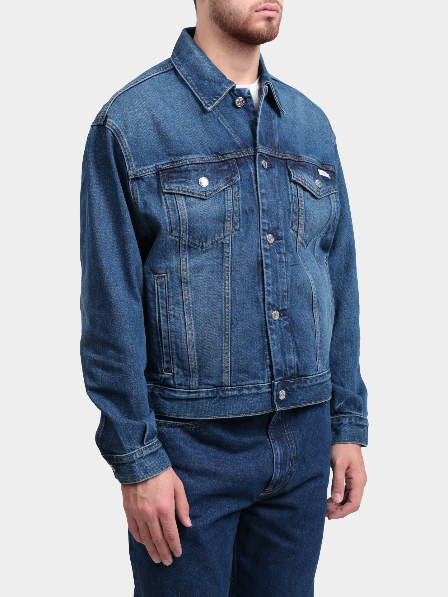 Куртка Calvin Klein Jeans LV04RF705G PTT джинсовая мужская — купить в интернет-магазине Verdistore