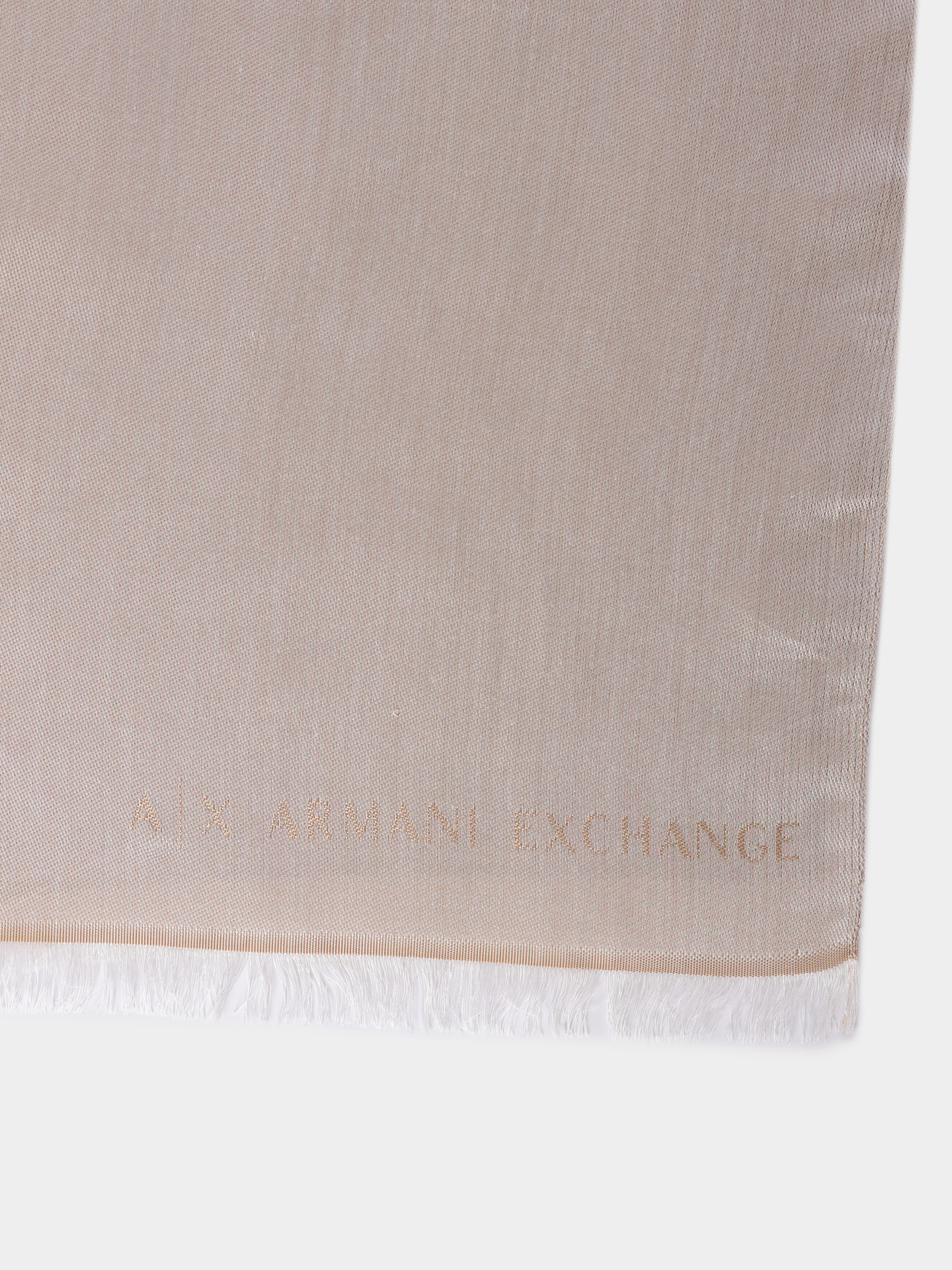 Шарф Armani Exchange XW000883 AF13399 F6036 бежевый женский — купить в интернет-магазине Verdistore