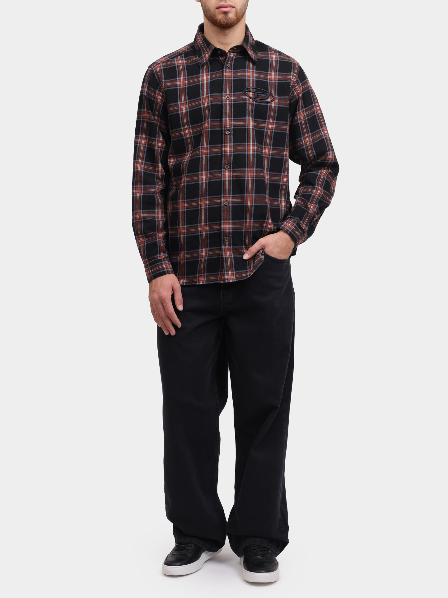 Рубашка Diesel A194450AJFI9XX клетчатая мужская — купить в интернет-магазине Verdistore