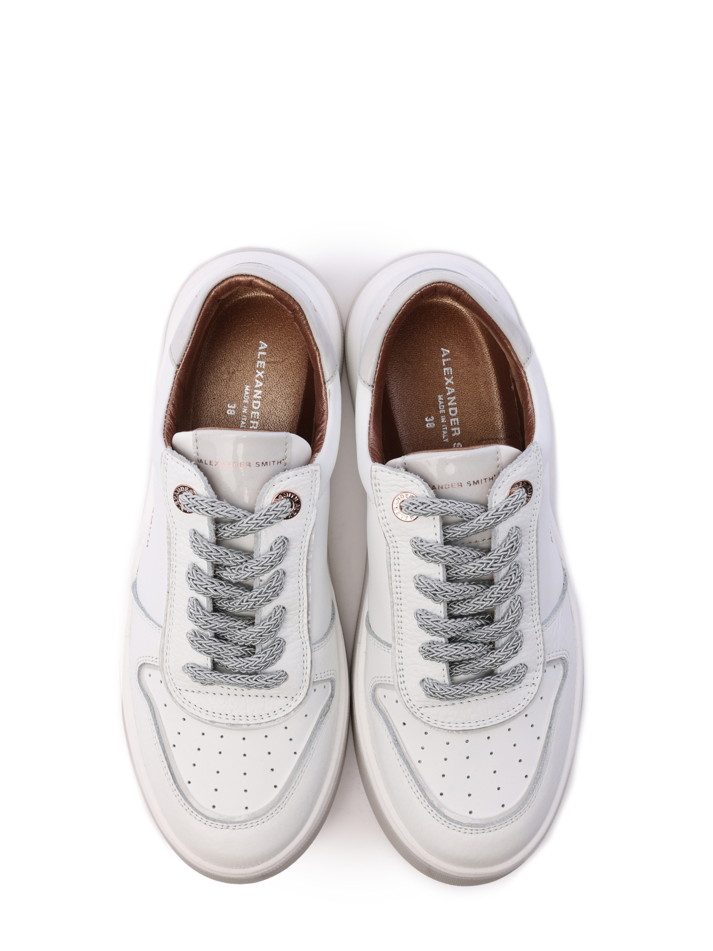 Кеды Alexander Smith AW T2D 40 WGY белые женские с перфорацией — купить в интернет-магазине Verdistore