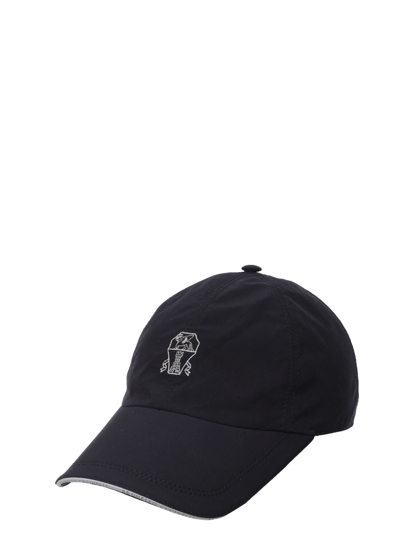 Бейсболка Brunello Cucinelli MD4799983 CLI19 темно-синяя мужская с логотипом — купить в интернет-магазине Verdistore