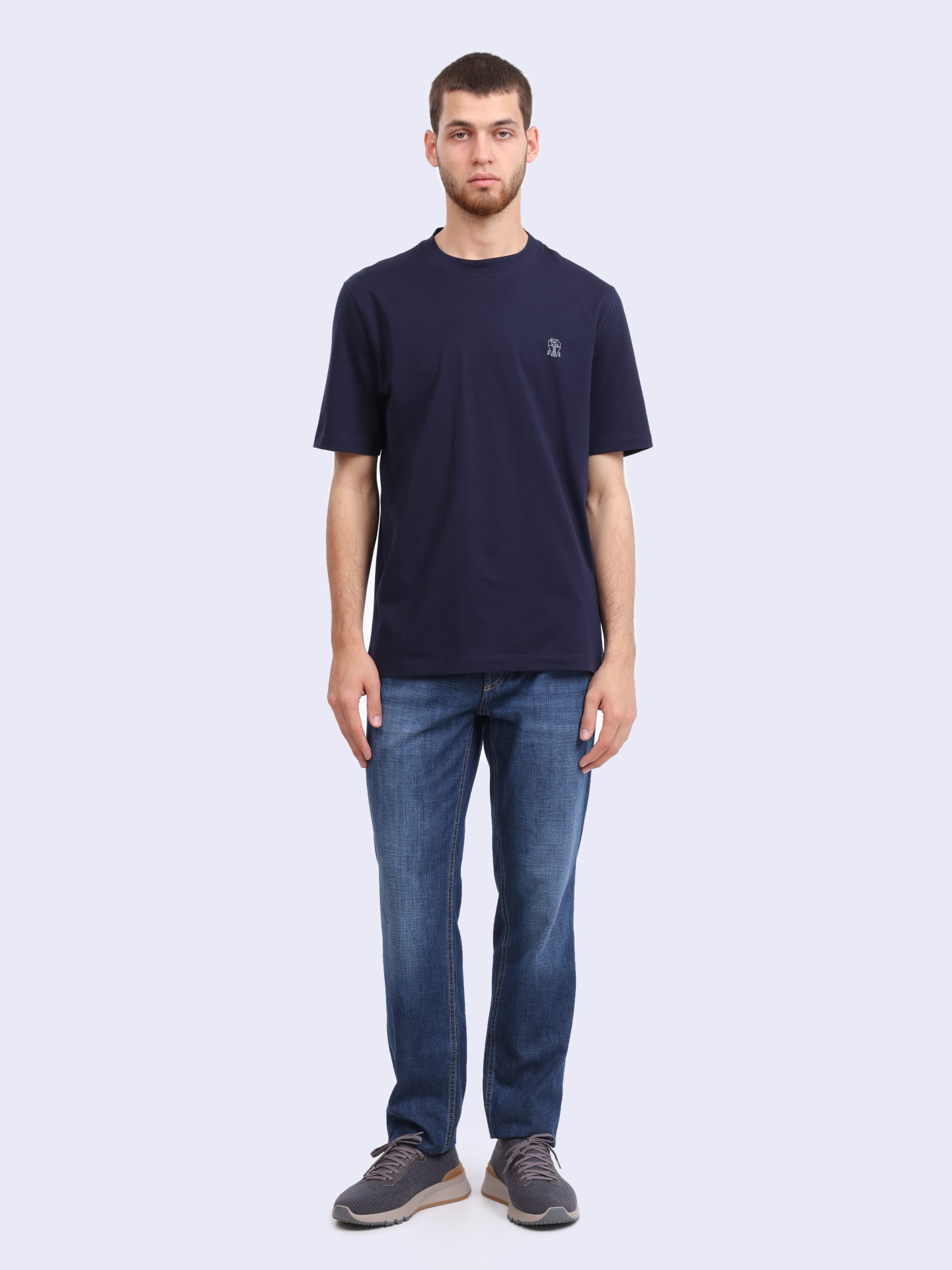 Джинсы Brunello Cucinelli ME645D3210 C1468 темно-синие мужские — купить в интернет-магазине Verdistore