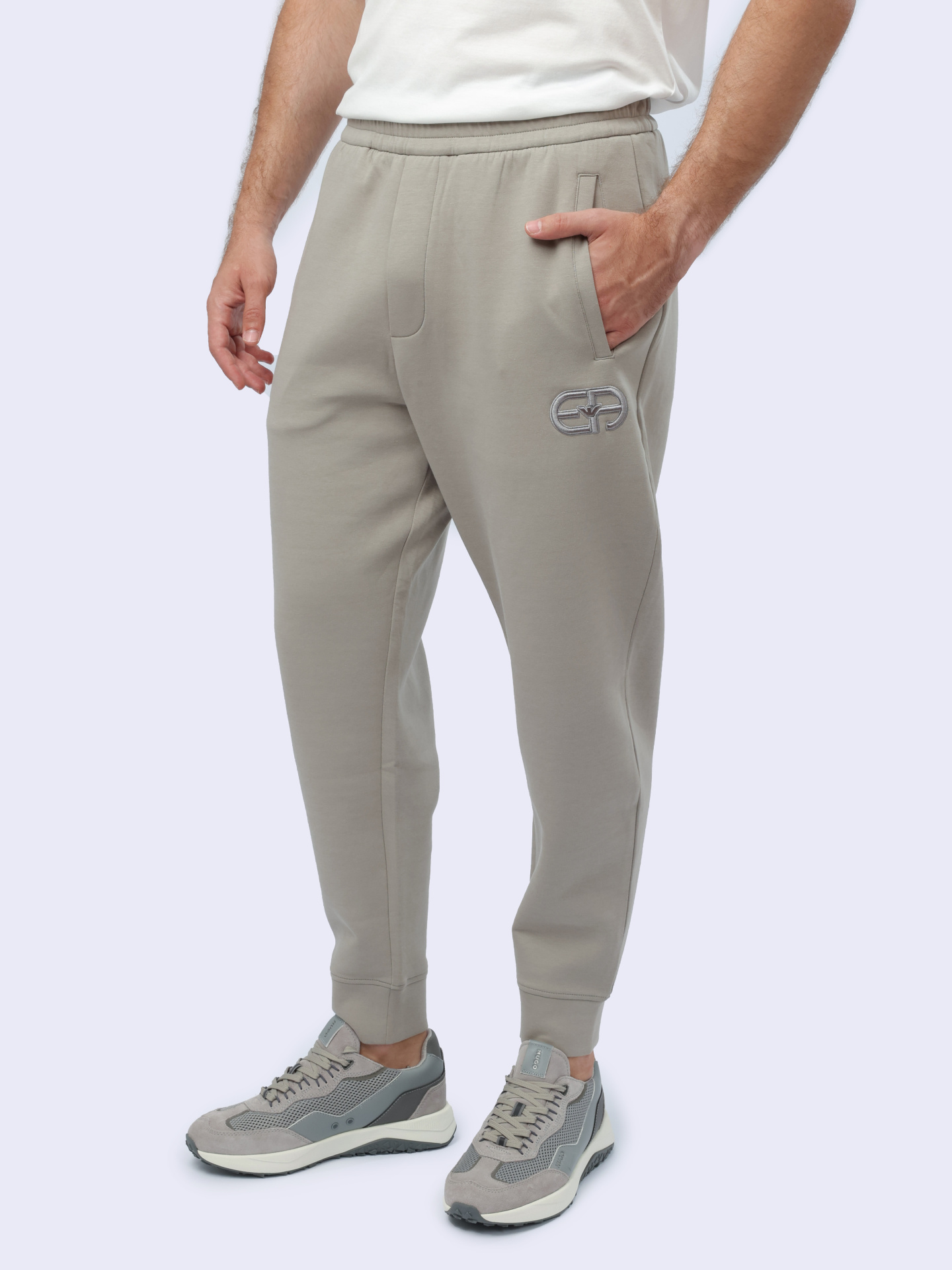 Джоггеры Emporio Armani 8N1PT0 1JHSZ 0643 бежевые мужские — купить в интернет-магазине Verdistore