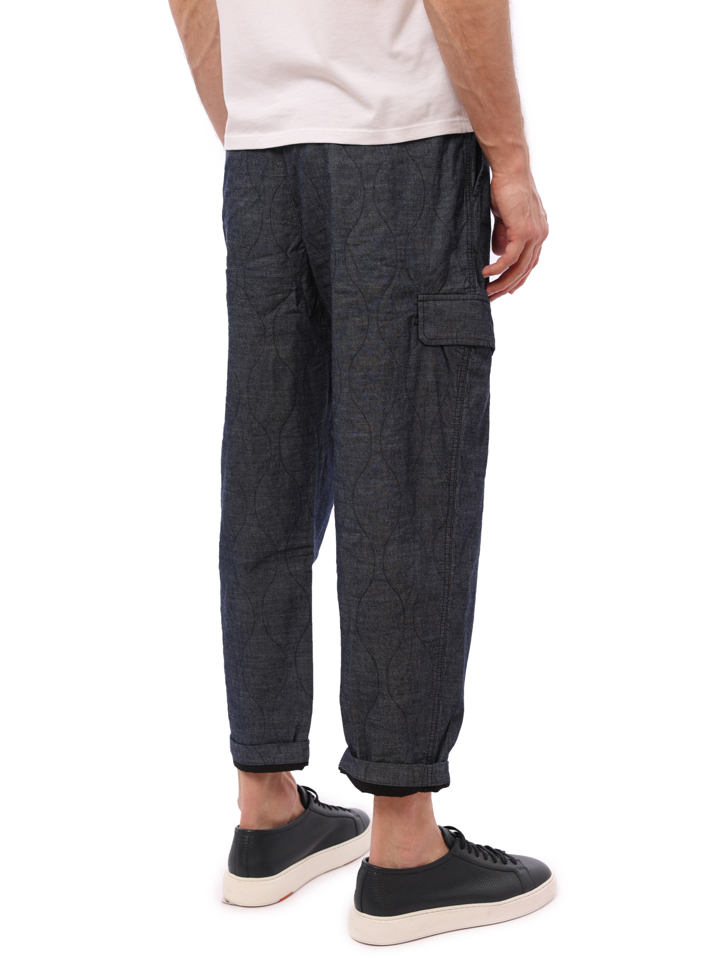 Брюки-карго Armani Exchange 3KZPL4 ZD7AZ 7500 стеганые мужские из хлопка — купить в интернет-магазине Verdistore