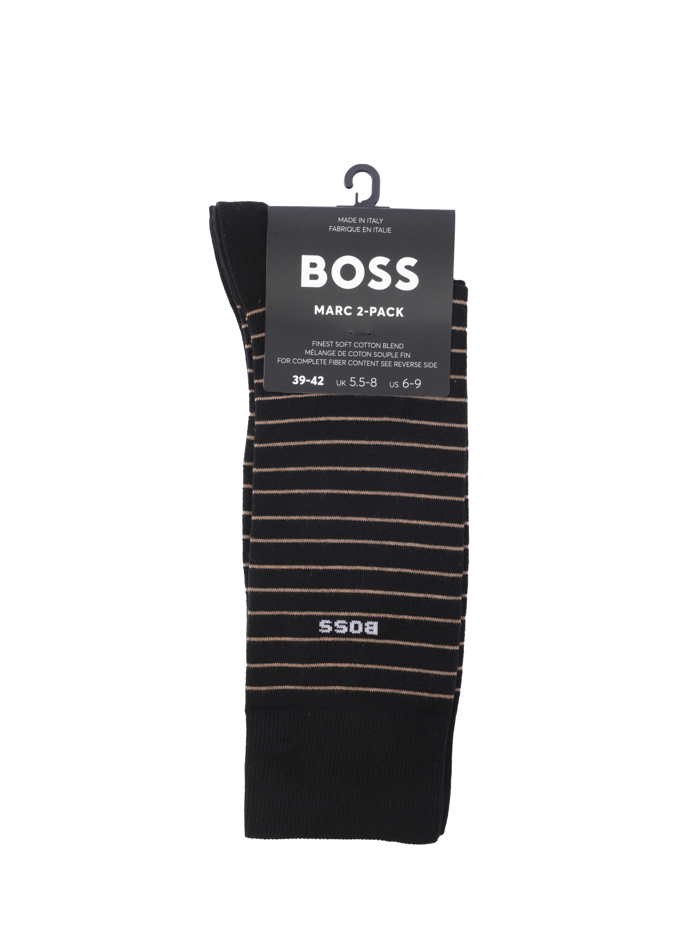 Носки Boss 50467722 002 черные мужские в полоску — купить в интернет-магазине Verdistore