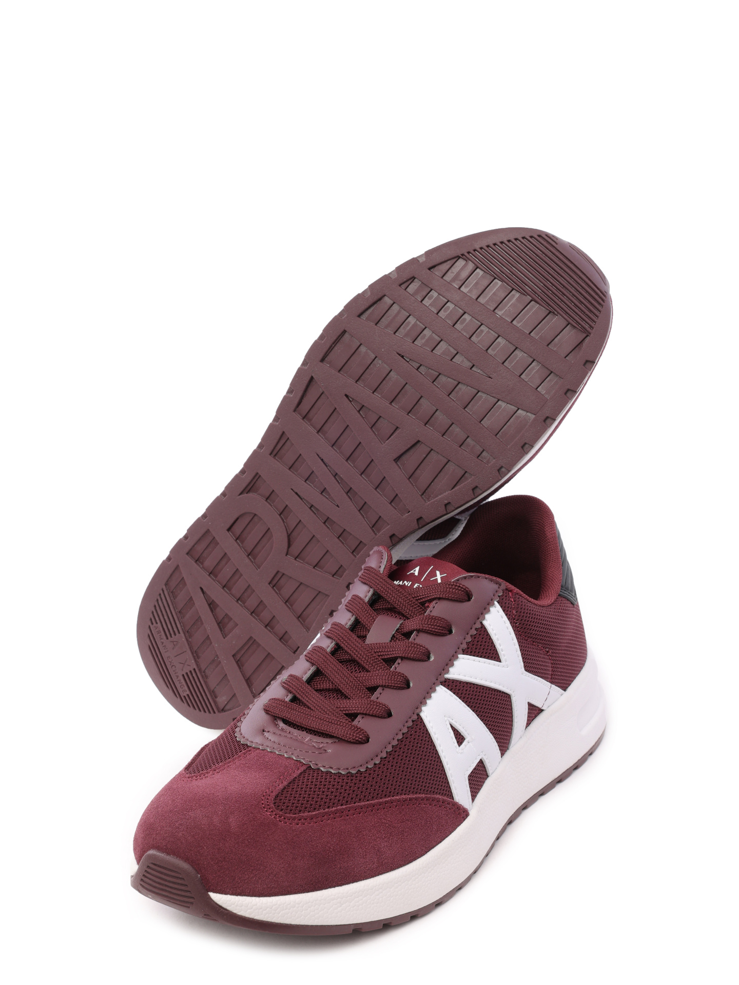 Кроссовки Armani Exchange XUX071 XV527 T044 комбинированные мужские с логотипом — купить в интернет-магазине Verdistore