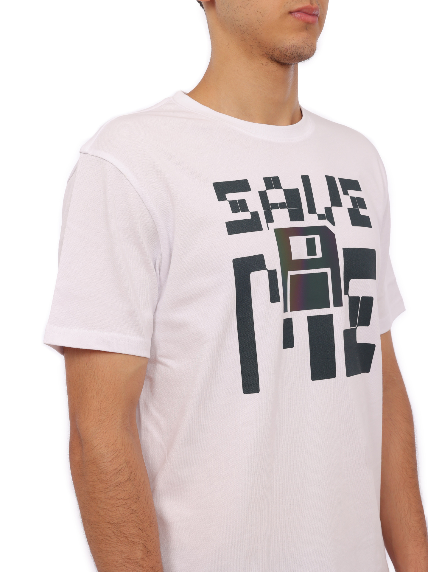 Футболка Boss 50499459 100 белая мужская с принтом — купить в интернет-магазине Verdistore