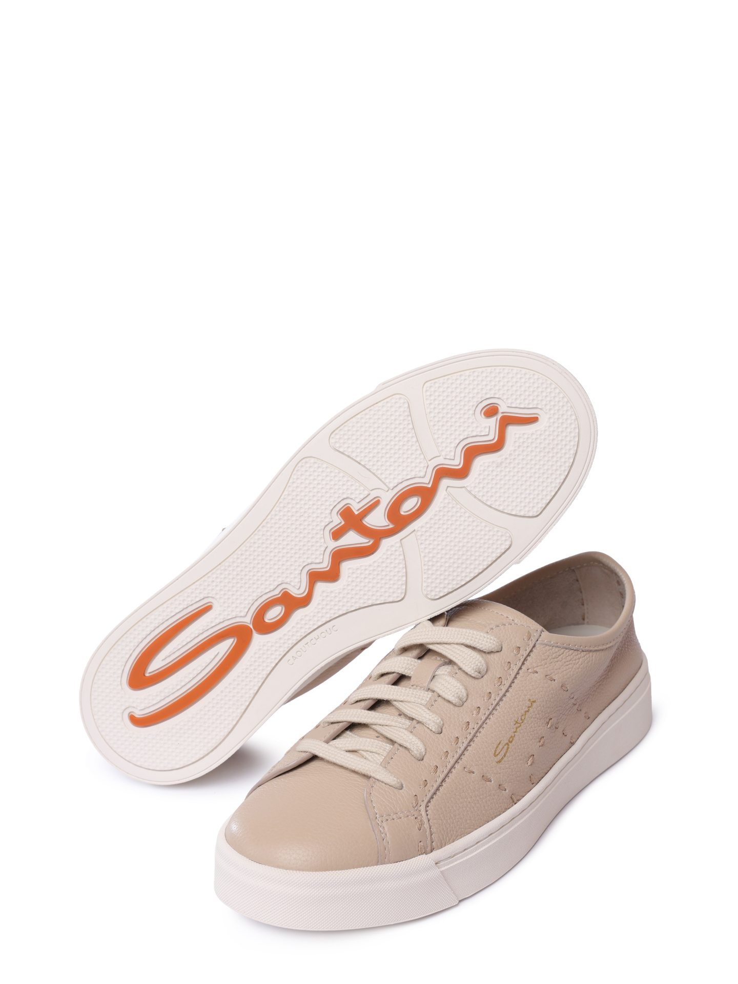 Кеды Santoni WBGG61345PNNTDYIP10 кожаные женские — купить в интернет-магазине Verdistore