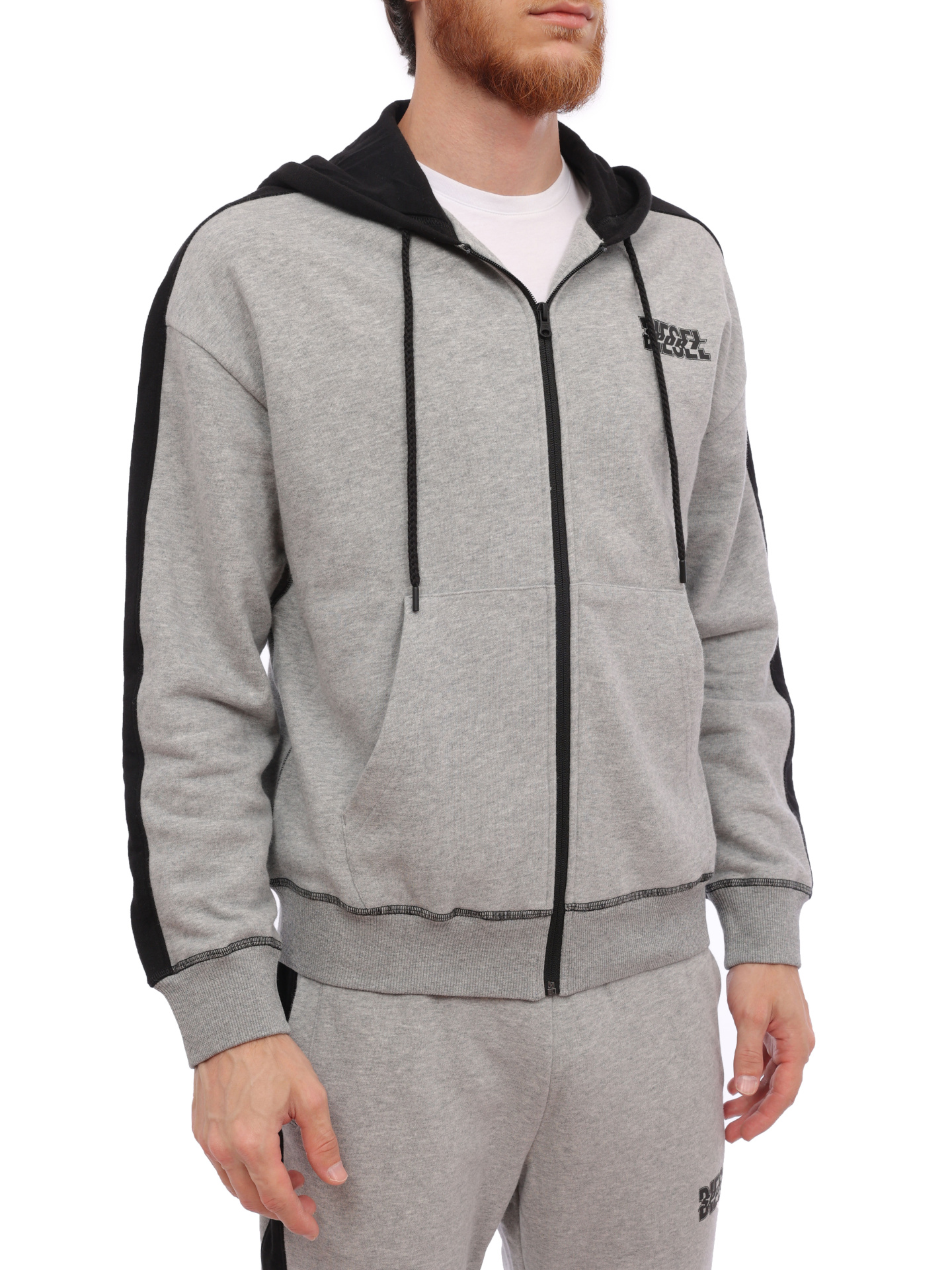Мастерка Diesel A112800NEAHE3843 серая мужская — купить в интернет-магазине Verdistore