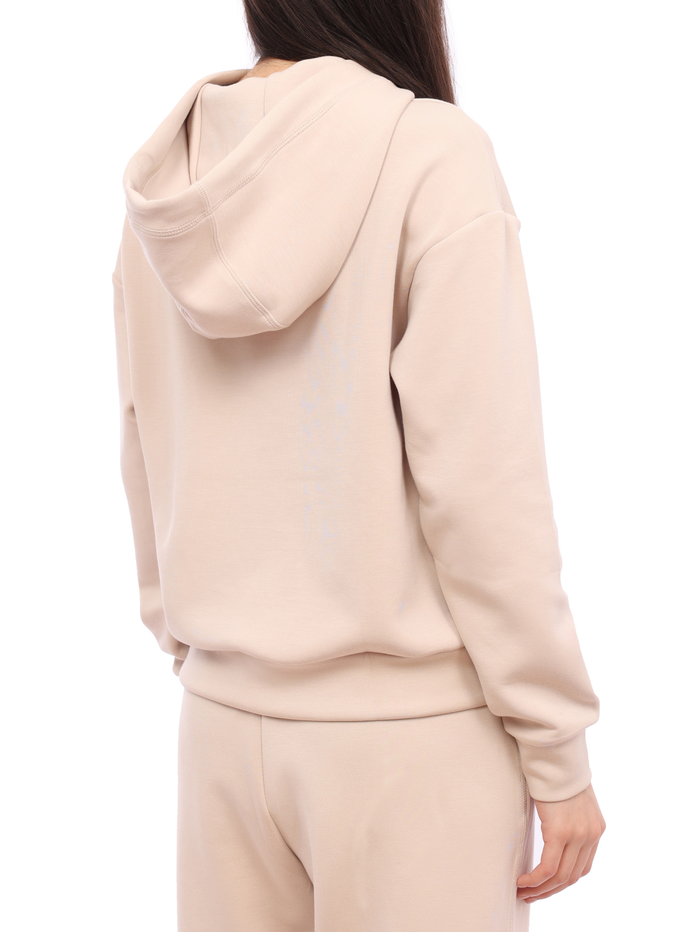 Толстовка Armani Exchange 3RYM82 YJDDZ 1775 бежевая женская с логотипом — купить в интернет-магазине Verdistore