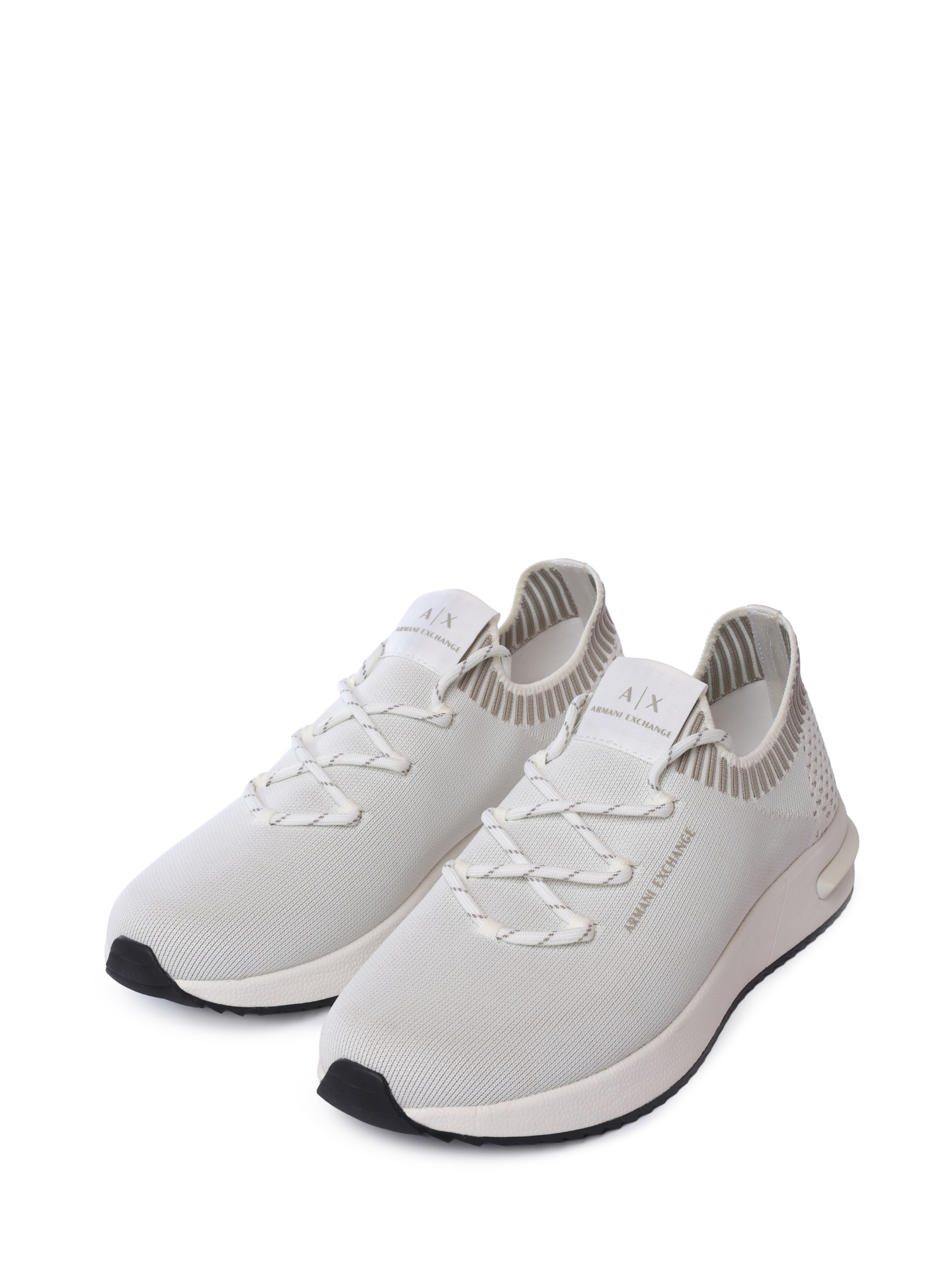 Кроссовки Armani Exchange XUX267 XV900 00894 белые мужские текстильные — купить в интернет-магазине Verdistore