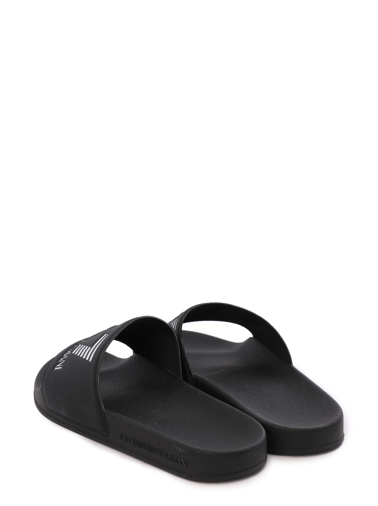 Шлепанцы EA7 XCP001 XCC22 00002 черные женские с логотипом — купить в интернет-магазине Verdistore