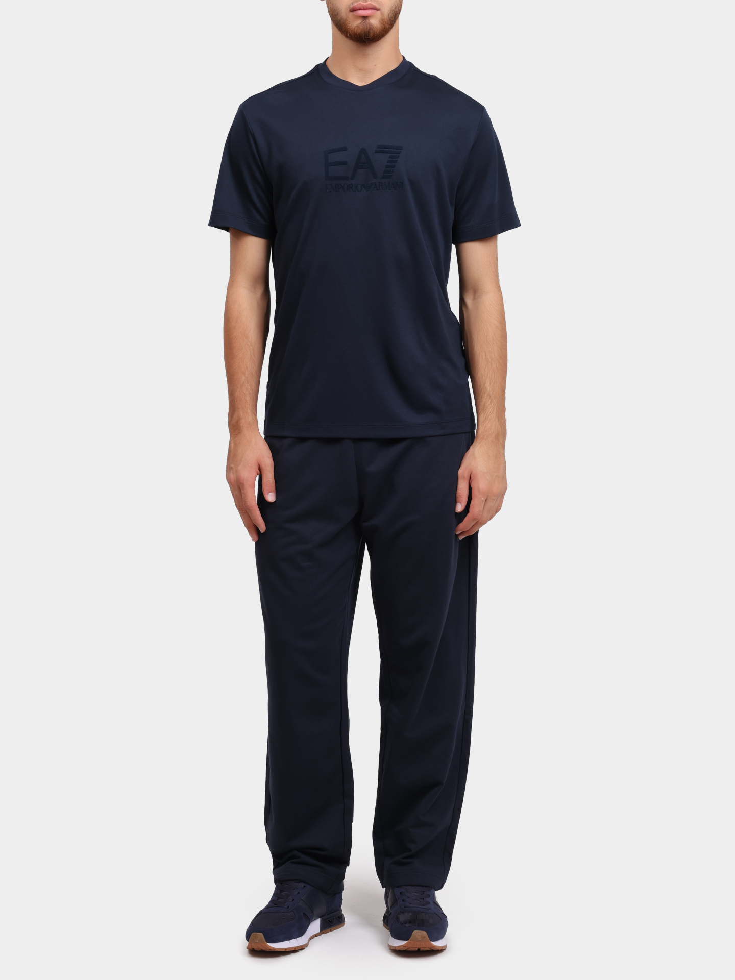 Футболка EA7 7M000092 AF13870 UB102 темно-синяя мужская — купить в интернет-магазине Verdistore