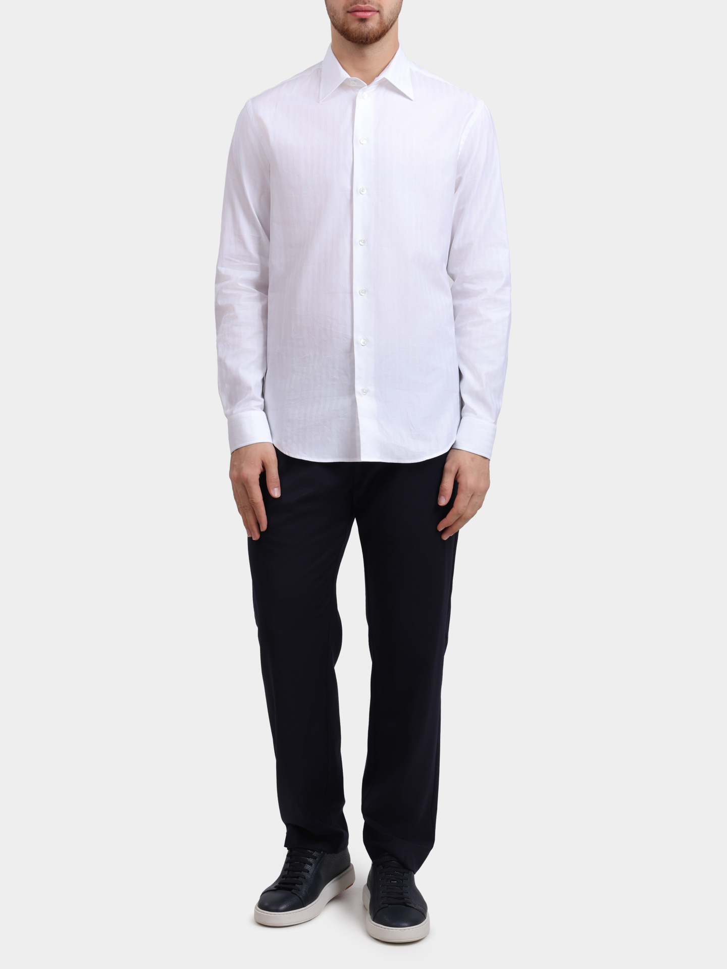 Рубашка Emporio Armani EM000099 TE16909 F0015 хлопковая мужская — купить в интернет-магазине Verdistore