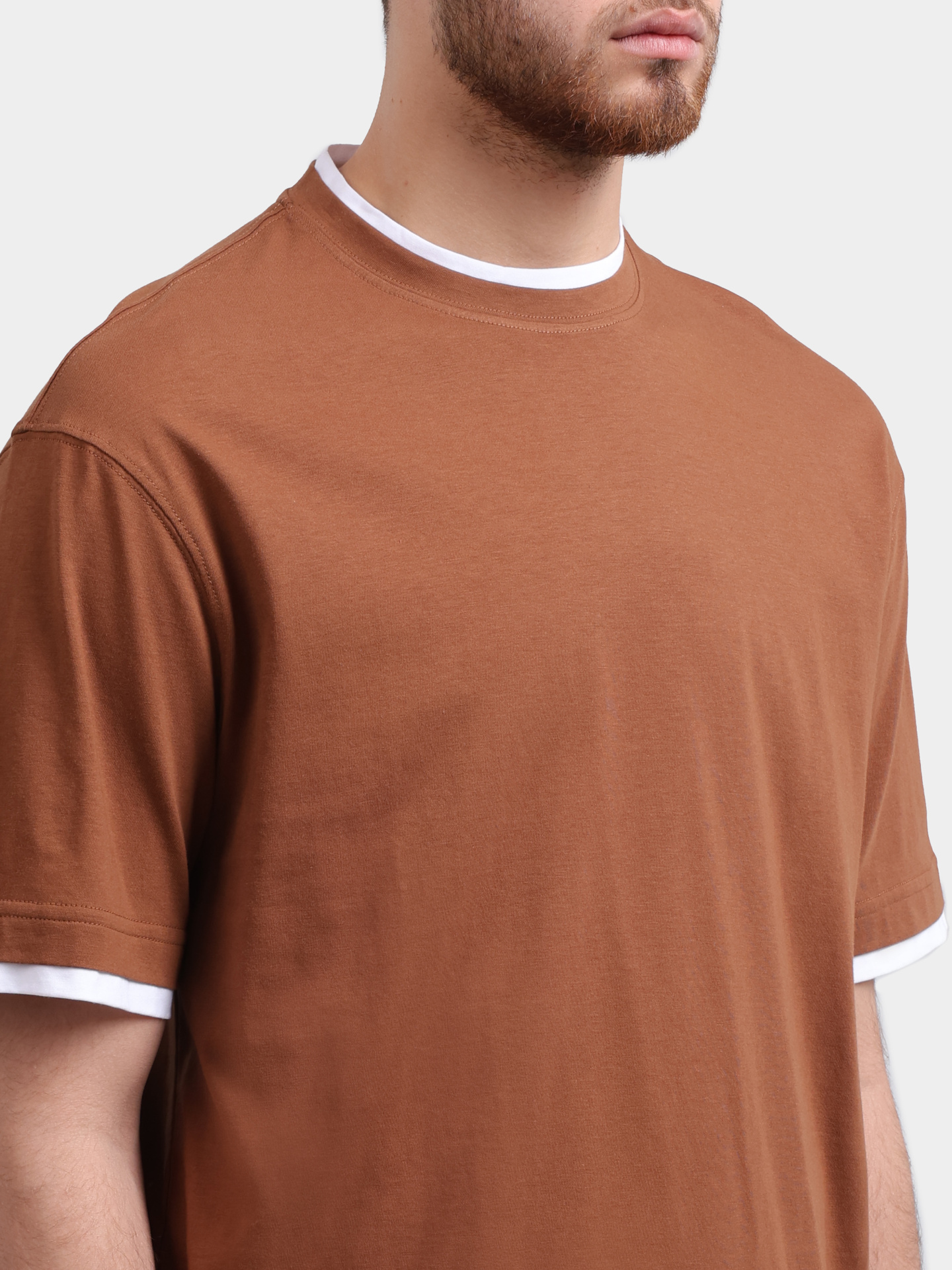 Футболка Lardini PA LTMC89 PA66053 с эффектом многослойности мужская — купить в интернет-магазине Verdistore