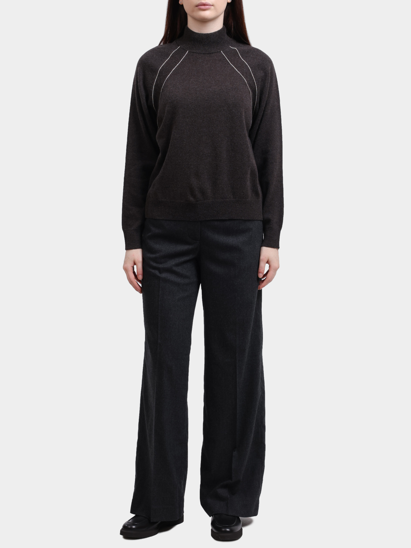 Свитер Peserico S99381F12 09283 953 темно-серый женский — купить в интернет-магазине Verdistore