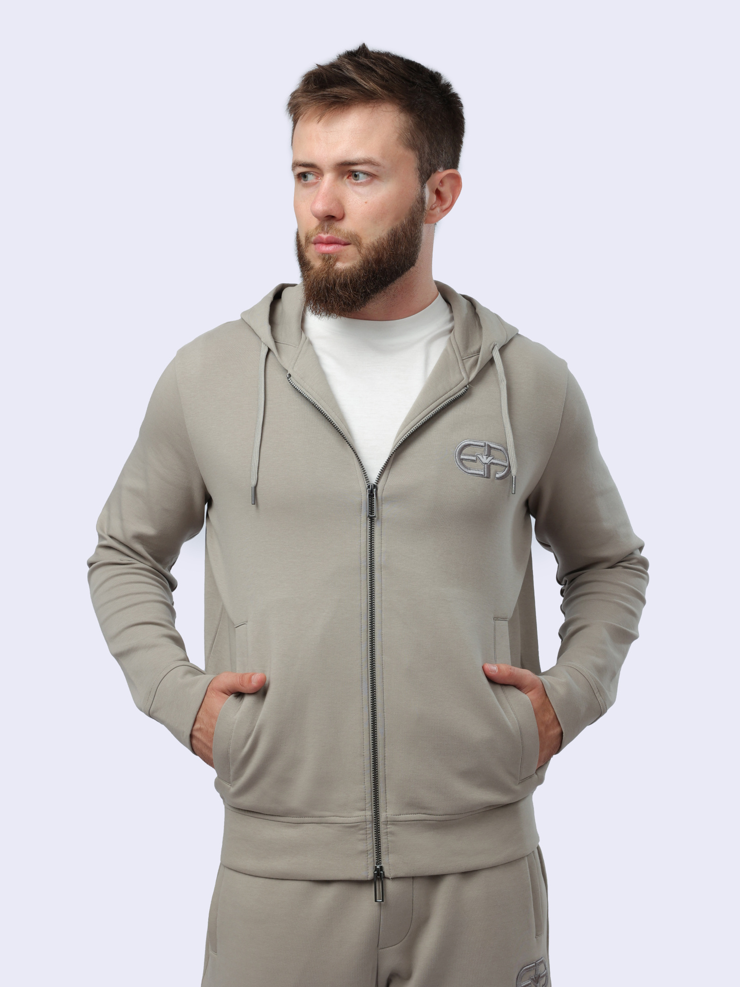 Мастерка Emporio Armani 8N1ML6 1JHSZ 0643 хлопковая мужская — купить в интернет-магазине Verdistore