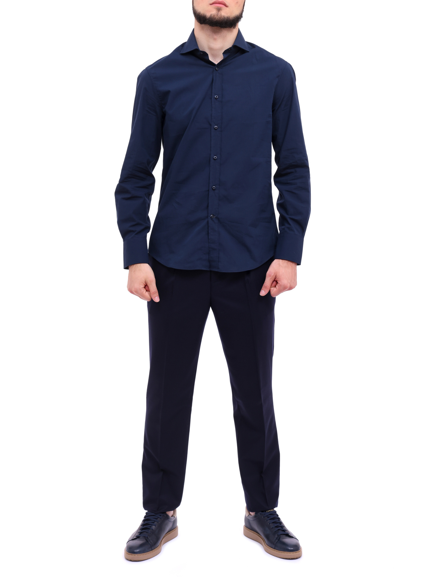 Рубашка Brunello Cucinelli MH6311718 C560 хлопковая мужская — купить в интернет-магазине Verdistore
