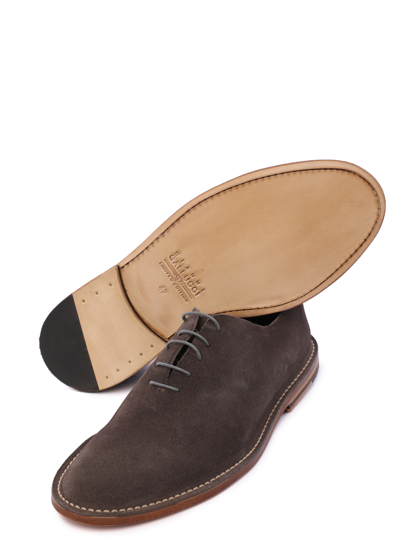 Туфли коричневые замшевые невысокие  — купить в интернет-магазине Verdistore