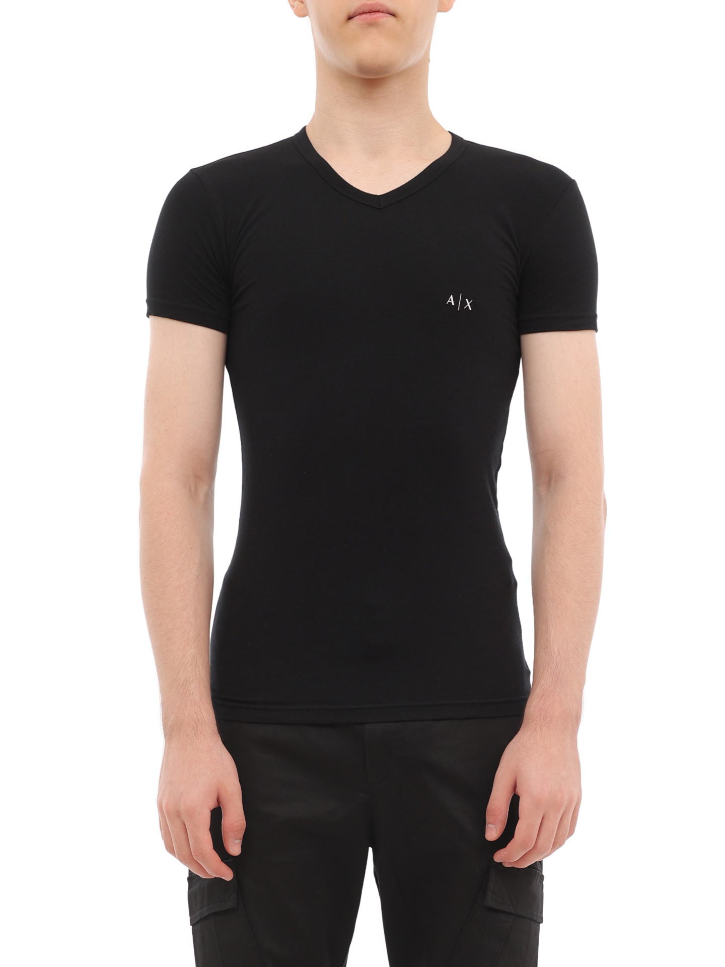 Комплект футболок Armani Exchange 956004 CC282 42520 хлопковый мужской с v-вырезом — купить в интернет-магазине Verdistore