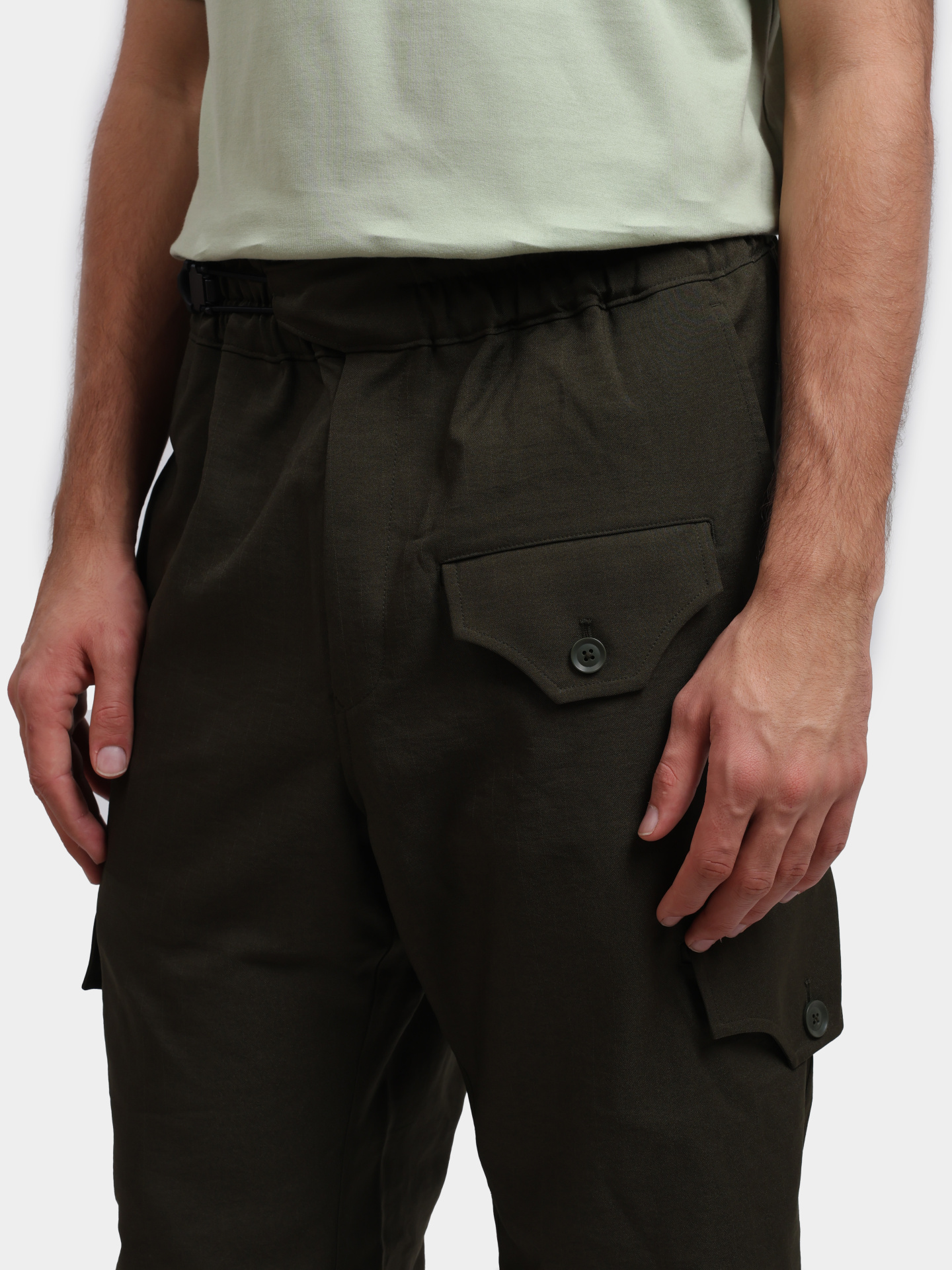 Брюки-карго Y-3 JE3436 зеленые мужские — купить в интернет-магазине Verdistore