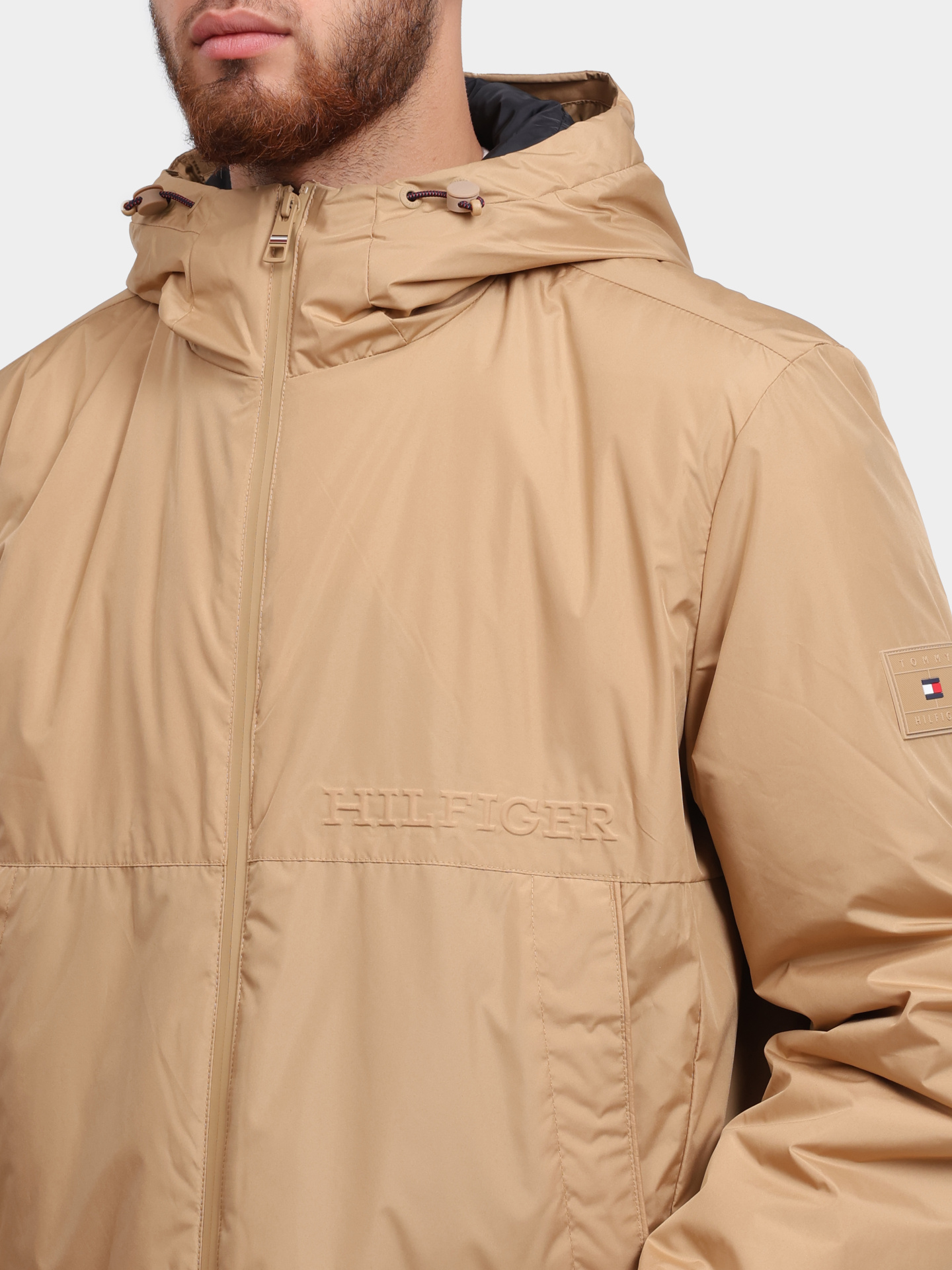 Куртка Tommy Hilfiger MW0MW33740 бежевая мужская — купить в интернет-магазине Verdistore