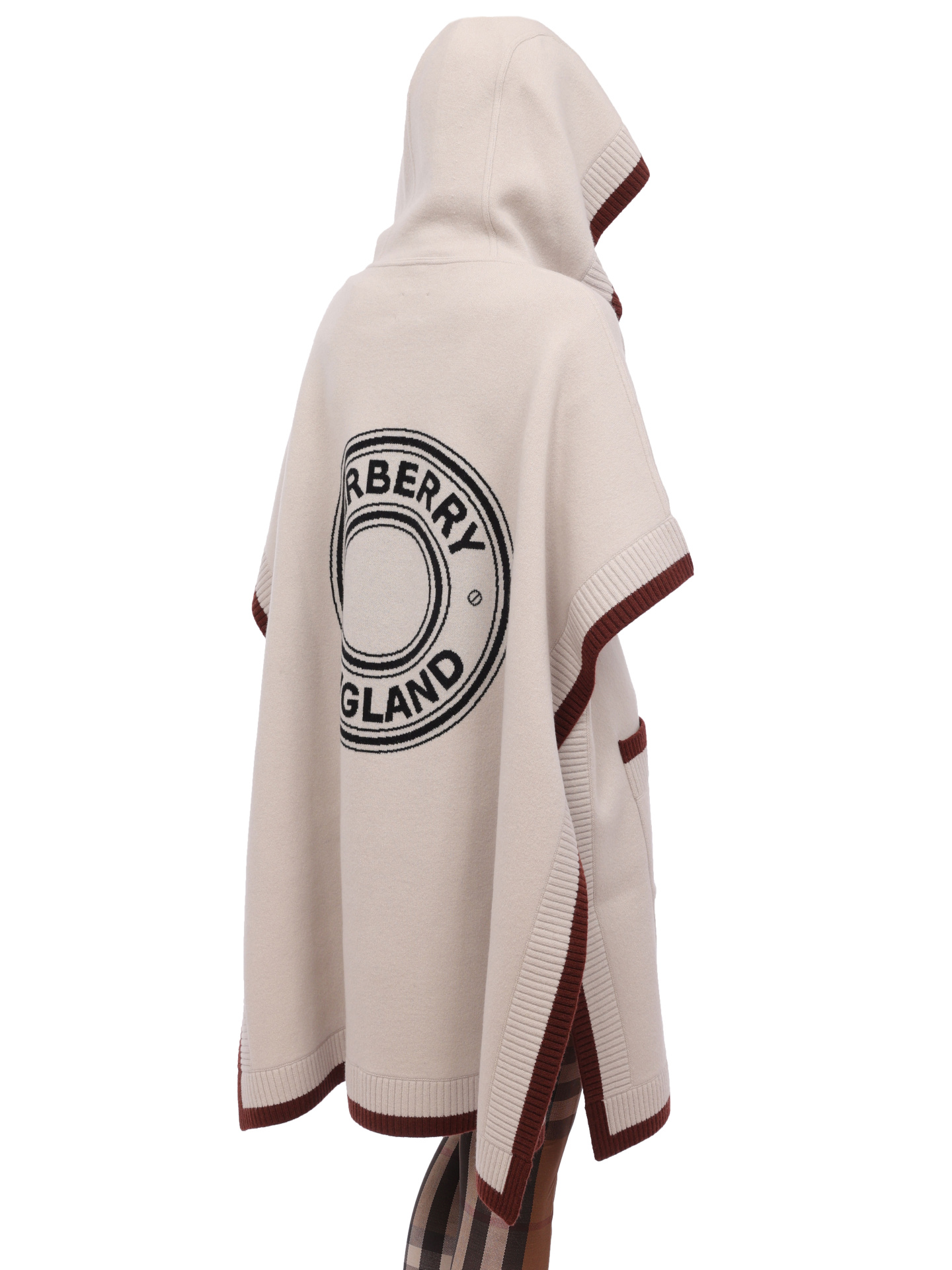 Пончо Burberry 8056011 A2152 шерстяное женское — купить в интернет-магазине Verdistore
