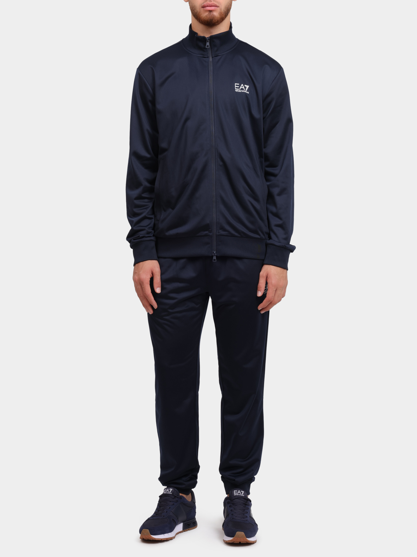 Костюм спортивный EA7 8NPV65 PJHCZ 1562 темно-синий мужской — купить в интернет-магазине Verdistore